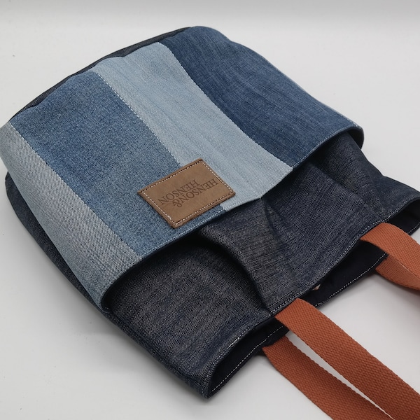 Upcycling Jeanstasche Schultertasche Tasche Jeans