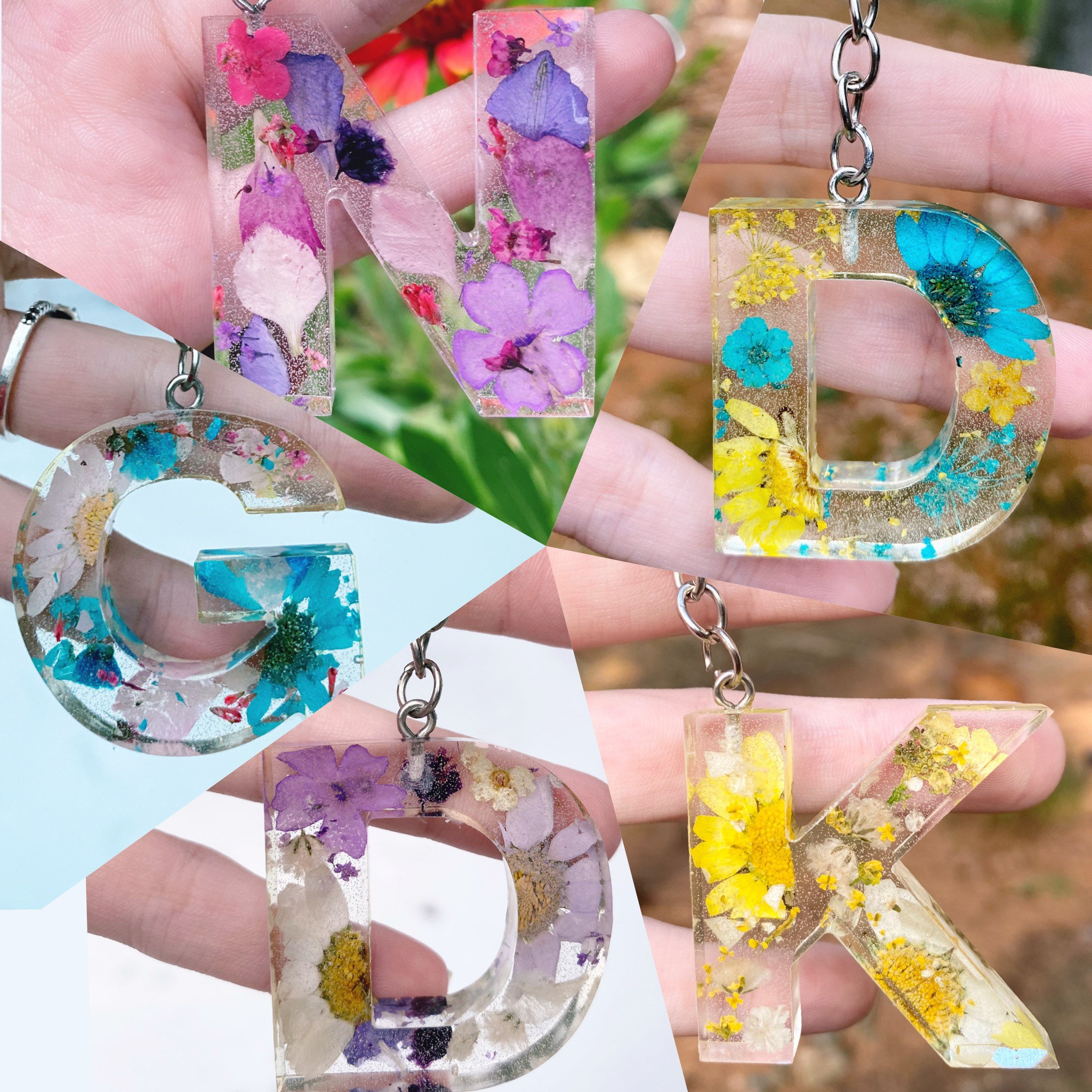 N letter keychain hot sale