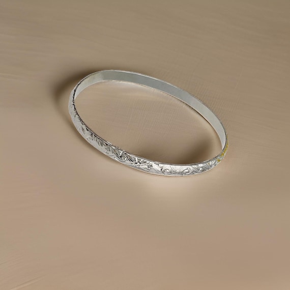 SILVER925 PLANE DESIGN BRACELET/シルバーバングル Silver Bangle -Flat- シルバー バングル – yuzen-official