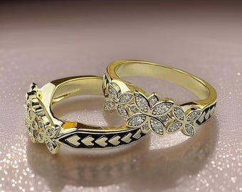 Hawaiian Plumeria Floral Band Ring - Gold Ring - Hawaiian Ring - Gifts for Her - Floral Ring - hawaiian ring