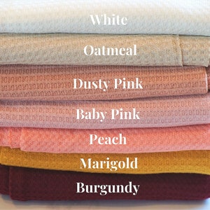Waffle Knit Fabric | 60 inch width | Poly Rayon Spandex | Half Yard or 1 Yard | Fabric by the Yard