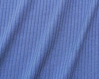 Rib Knit Fabric Slate Gray Solid | 54 inch width | Poly Rayon Spandex Blend | Sold by Half Yard or 1 Yard