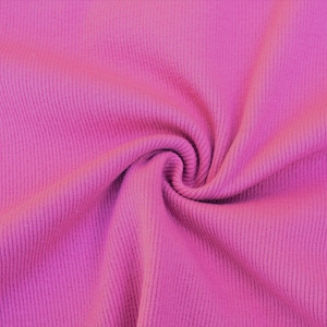 Rib Knit 100% Cotton Fabric Bubblegum Pink Solid | 60 inch width Baby Rib 1x2 | Sold by Half Yard or 1 Yard