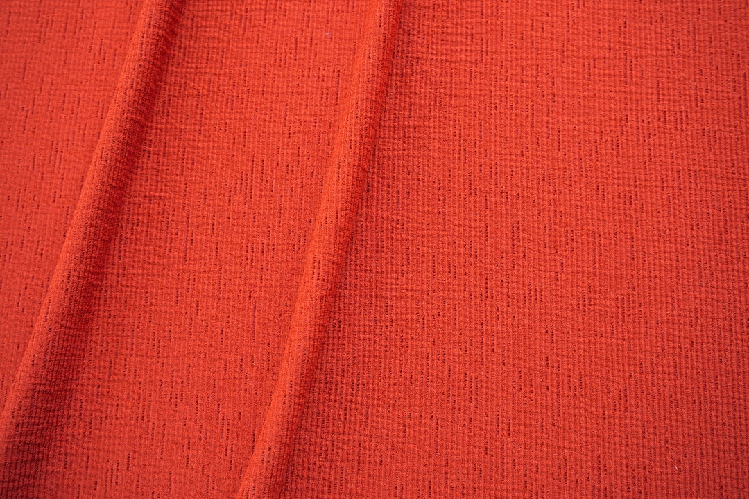 Knit Fabric Textured Rib Burnt Orange 57 Inch Width Poly - Etsy