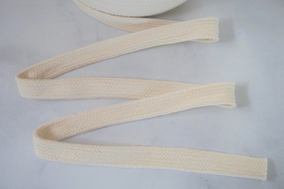 Flat Cotton Drawstring Cord Trim 3/8 Inch 10mm or 1/2 Inch 13mm Natural  Beige White or Black 100% Cotton Hoodie Sweatshirt String -  Canada