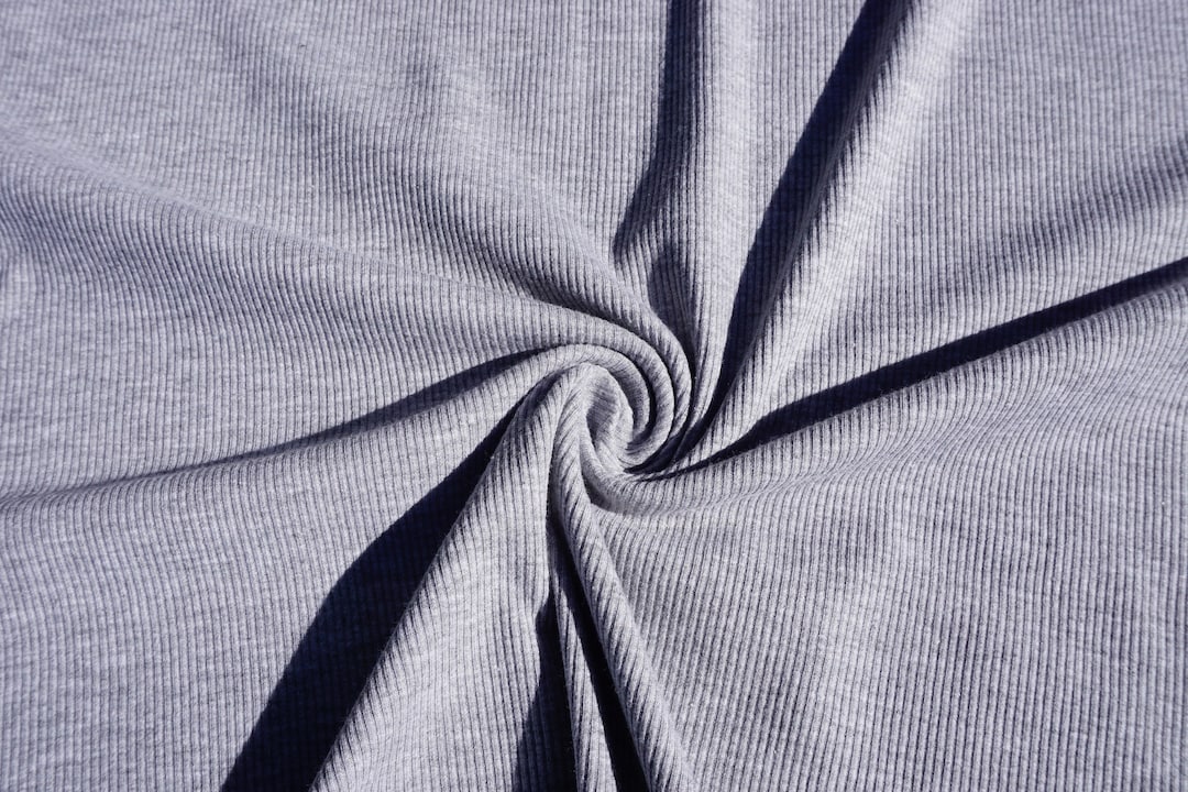 L'Appartement COTTON RIB KNIT グレーC Cotton 2x2 Rib Knit - Grey Melange - Rib – Riverside Fabrics