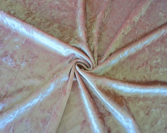 Crushed Stretch Samt Stoff Rose Pink | 60 Zoll Breite | 2-Wege Stretch Poly Spandex | Halb meter oder 1 Meter