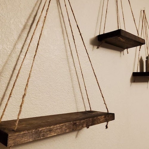 3 Wood Shelves Home Decor Free Shipping Etsy