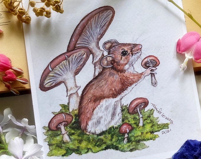 Mushroom Mouse Prints