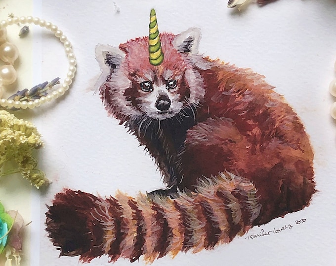 Unicorn Red Panda Prints
