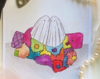 Cuddling Ghosts Prints