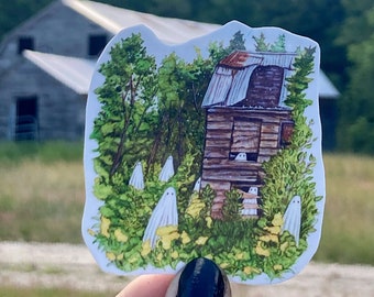 Haunted House Sticker