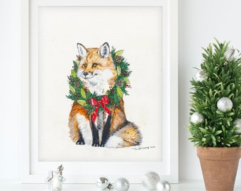 Holiday Fox Prints