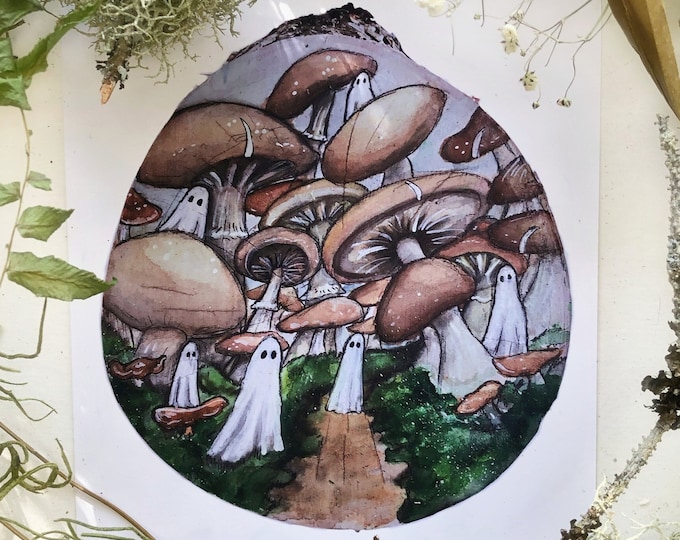 Mushroom Ghosts Prints