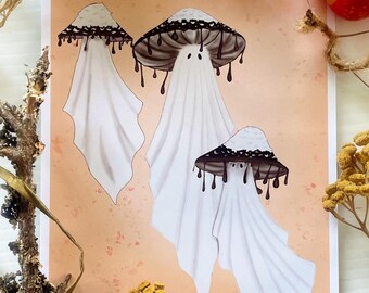 Mushroom Ghosts Prints