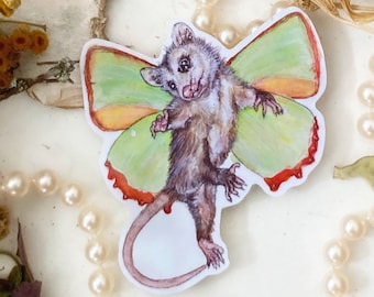 Fairy Opossum Sticker