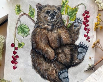 Brown Bear Original Painting