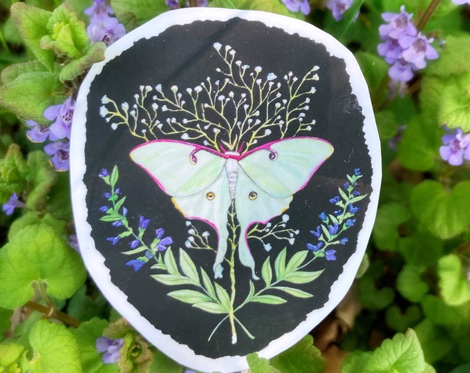 Luna Moth Stickers