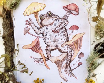 Mushroom Toad Prints