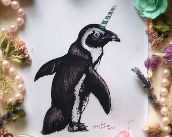 Unicorn Penguin Prints