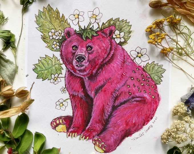 Stawberry Bear Prints