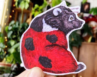 Ladybug Bear Stickers