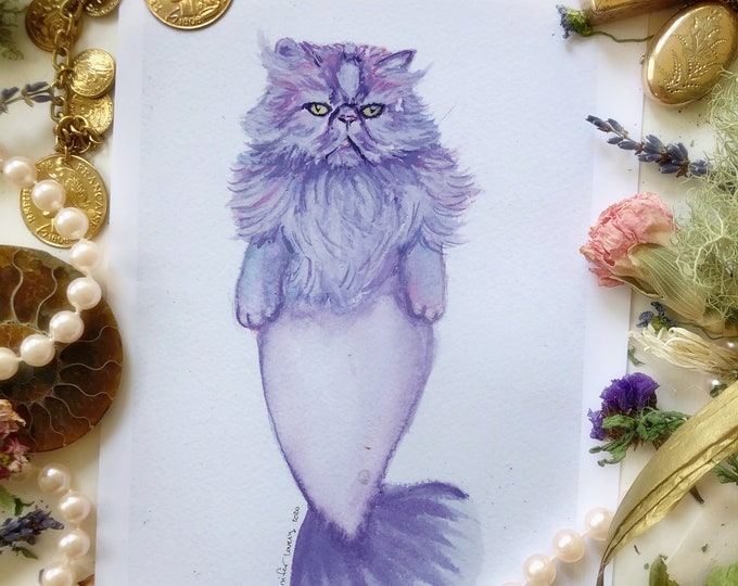 Mermaid Cat Prints