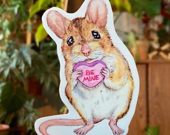 Valentine Mouse Stickers