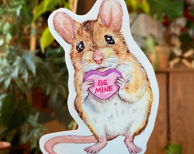 Valentine Mouse Stickers