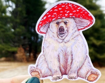 Mushroom Bear Stickers
