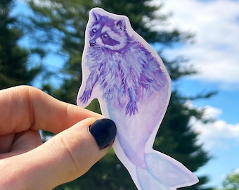 Mermaid Raccoon Stickers