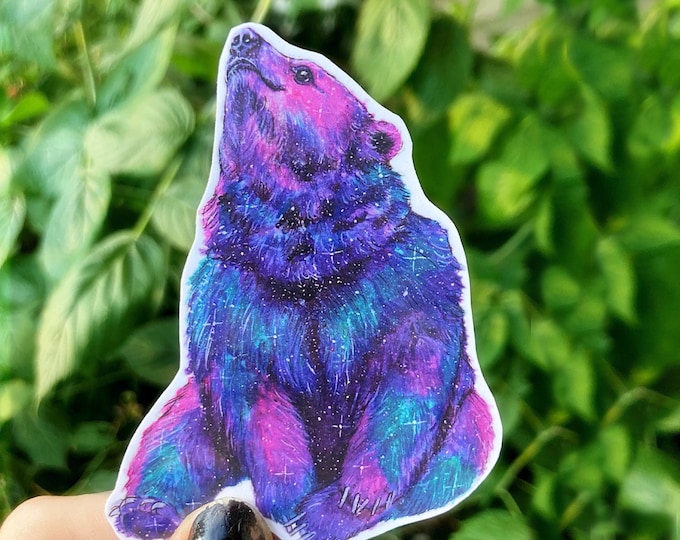 Galaxy Bear Stickers