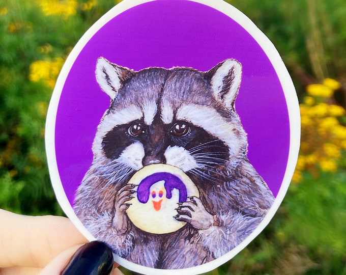 Cookie Raccoon Sticker