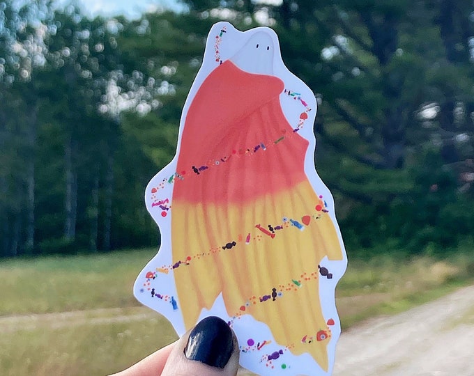 Candy Corn Ghost Sticker