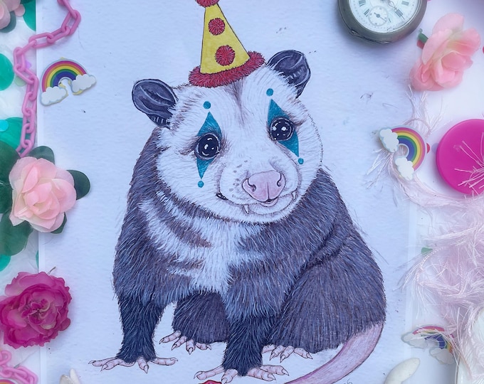 Clown Possum Prints
