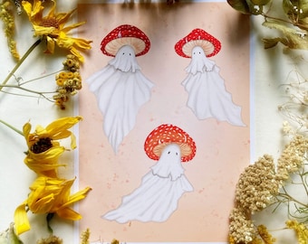 Mushroom Ghosts Prints