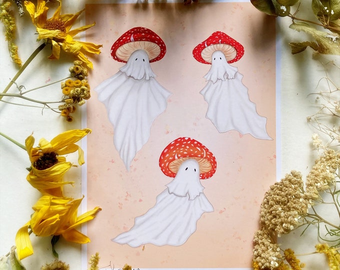 Mushroom Ghosts Prints