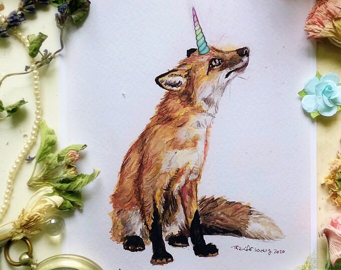 Unicorn Fox Prints