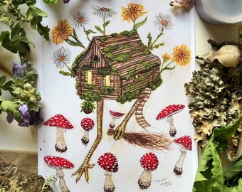 Baba Yaga House Prints
