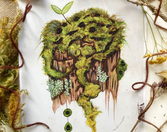 Mossy Stump Spirits Prints