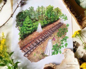 Haunted Railroad Prints