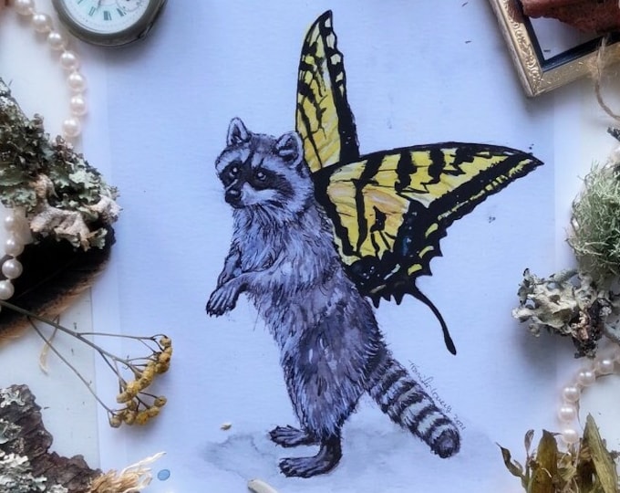 Fairy Raccoon Prints