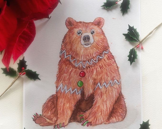 Gingerbread Bear Prints
