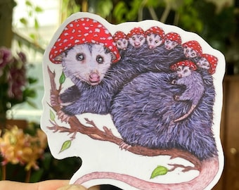 Mushroom Possum Stickers