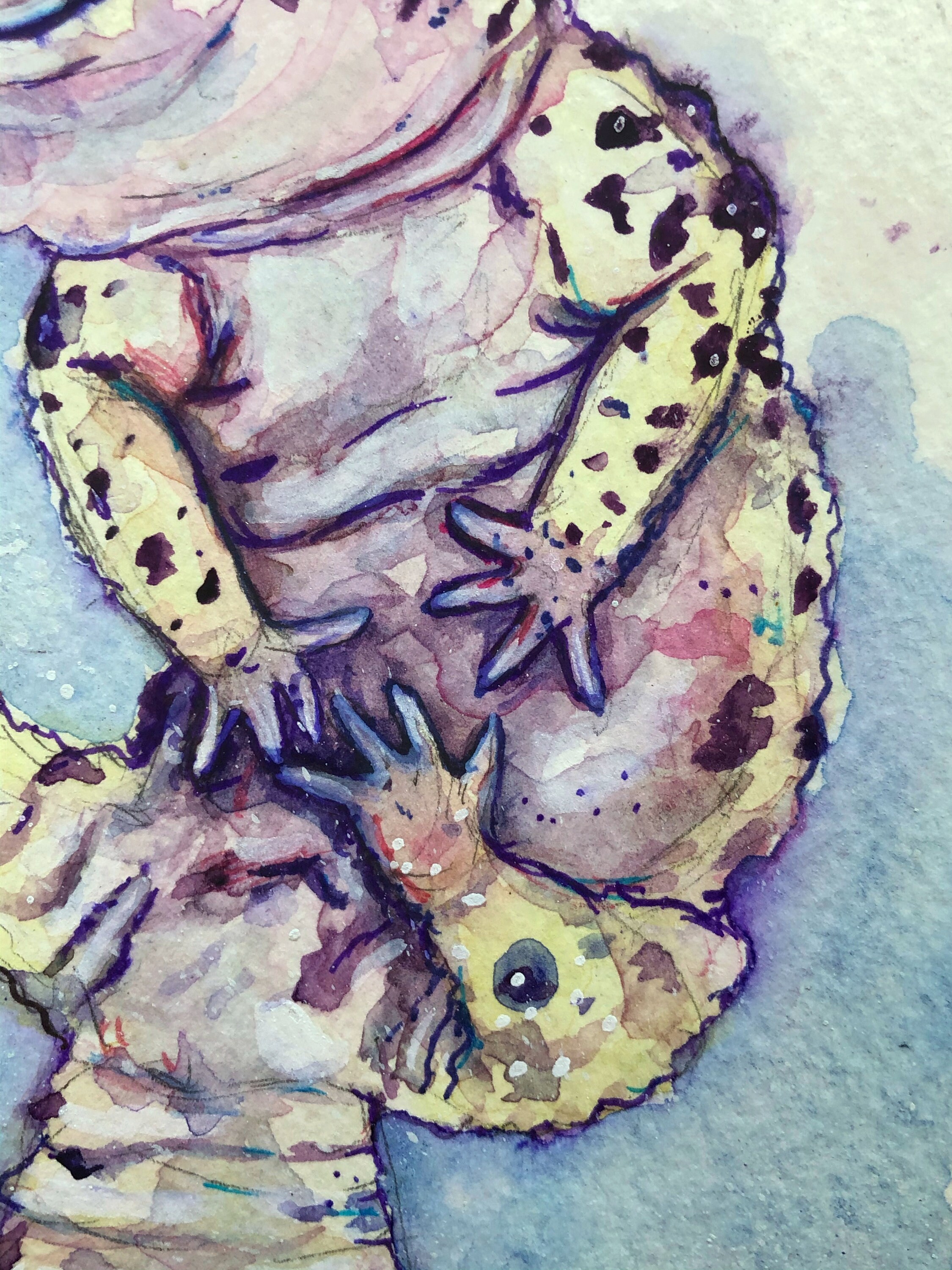 Leopard Gecko Art Original Painting Lizard Art Gecko Etsy UK