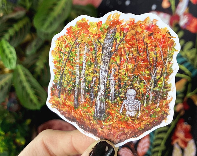 Skeleton Forest Stickers