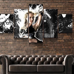 Arte de parede de Sin City emoldurada/Tela Girls Of Sin City/Uma dama para matar para pôster/Por tela personalizada mágica