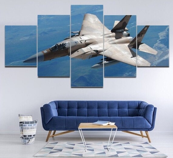 Mcdonnell Douglas F-15 Eagle Wall Art Framed / Jet Canvas Home