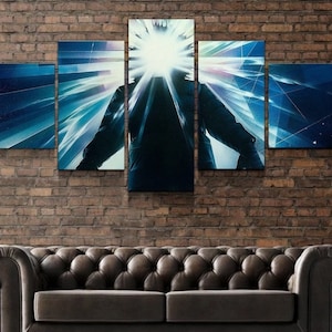 Horror Canvas Framed / Horror Movie The Thing Wall Art / Cult Classic The Thing Poster / Gift Idea 5 Piece / By Custom Canvas Magic
