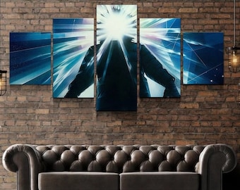 Horror Canvas Framed / Horror Movie The Thing Wall Art / Cult Classic The Thing Poster / Gift Idea 5 Piece / By Custom Canvas Magic